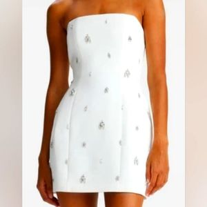 White A.L.C Strapless Mini Dress